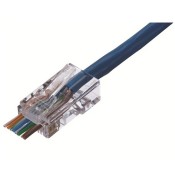 Ideal Networks (85-370) Cat5e Feed-Thru RJ-45 Modular Plug - Pack of 25