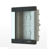 Videx, 8851, 8000 Series 1 Module Flush Back Box - Aluminium