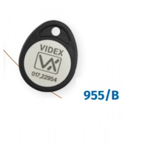 Videx, 955/B, Black Proximity Fob - ABS Plastic