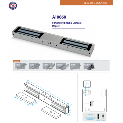 ICS, A-10060, Magnet Standard Double UnMonitored