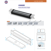 ICS (A-10000R) MONITORED MINI MORTICE MAGNET, Holding force up to 600lbs