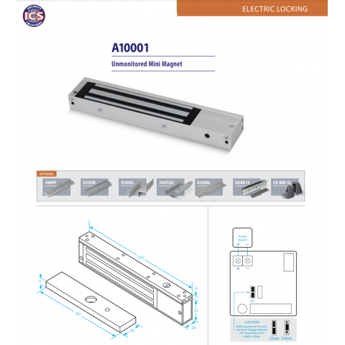 ICS (A10001) UNMONITORED MINI MAGNET, Holding force up to 600lbs