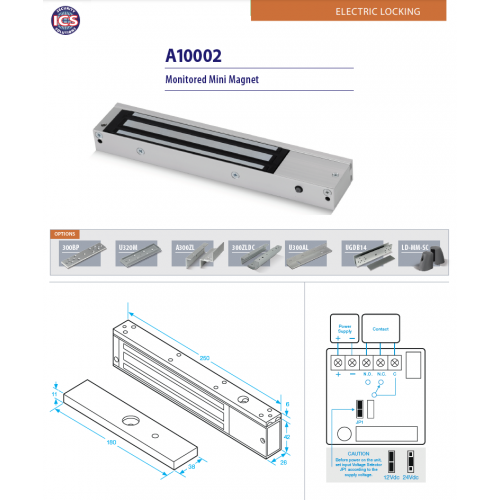 ICS (A-10002) MONITORED MINI MAGNET, Holding force up to 600lbs