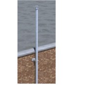 Altron, ACP1/150, 3M Fixed Wall Poles w/ 150mm Stand-Off Brackets