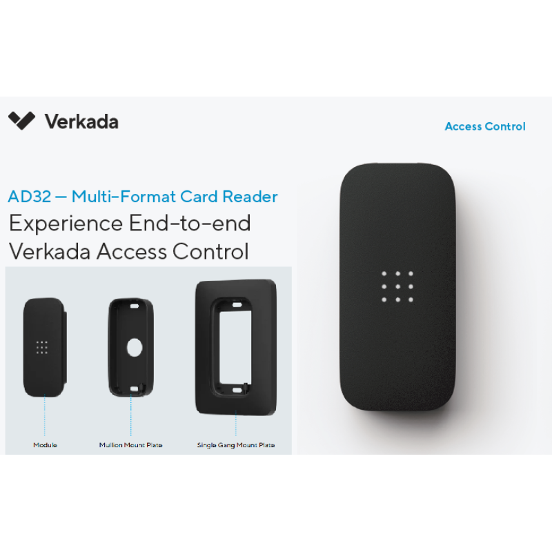 AD32HW, Verkada AD32 Multiformat Card Reader
