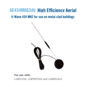 Genesis (AE434 MAG) External high-performance aerial for LGMT434 LGMRU4x4 units in Magnetic Mount