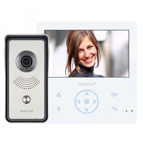 ESP (APKITG) Colour Video Door Entry System with Record Facility - White