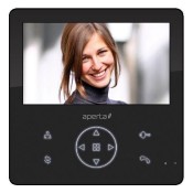 APERTA (APMONBG) Colour Video Door Entry Monitor with Record Facility - Black