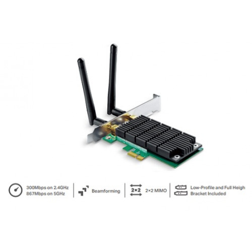 TP-Link (Archer), T4E, AC1200 Wi-Fi PCI Express Adapter