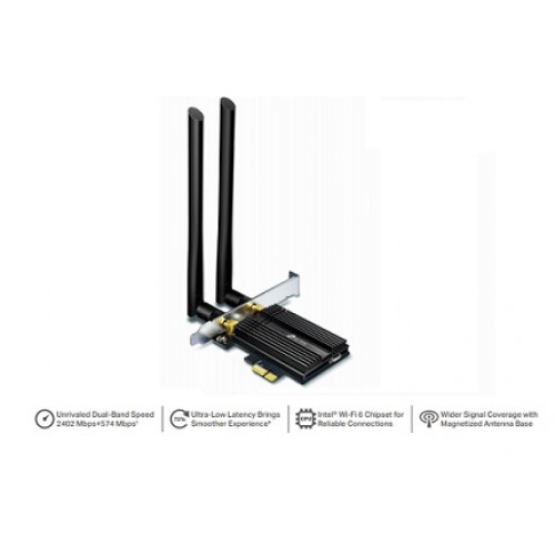 TP-Link (Archer), TX50E, AX3000 Wi-Fi 6 Bluetooth 5.0 PCI Express Adapter