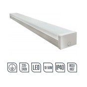 BF440W-1, Batten LED Twin 37W 1235mm 4100K Smooth Opal Diffuser