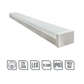 BF550W-1, Batten LED Twin 46W 1535mm 4100K Smooth Opal Diffuser
