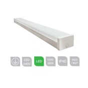 BF630W-1, Batten LED Single 28W 1832mm 4100K Smooth Opal Diffuser