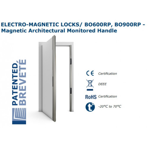 CDV (BO900RP) Architectural handle, 3x300kg monitored magnets, 2500mm