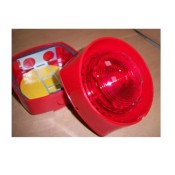Honeywell GENT (C3IP-SN-ST-RR) IP55 Electronic Sounder/Strobe (100 dBA) Body, Lens - Red