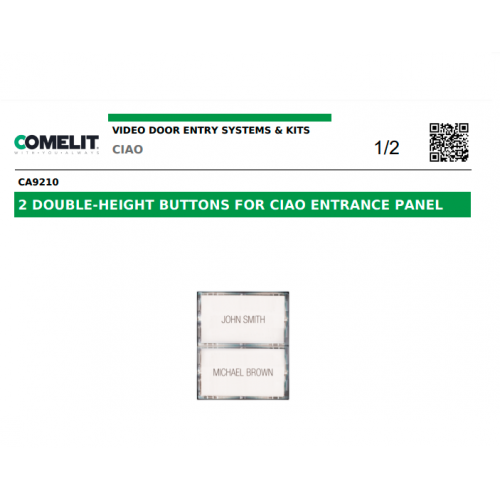 COMELIT (CA9210) 2 DOUBLE-HEIGHT BUTTONS FOR CIAO ENTRANCE PANEL