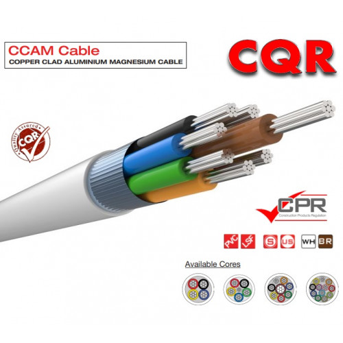 CQR (CABCCAS8/WH/100M) 8 Core Screen White Type3 TinStrand CCA UK 100m Reel