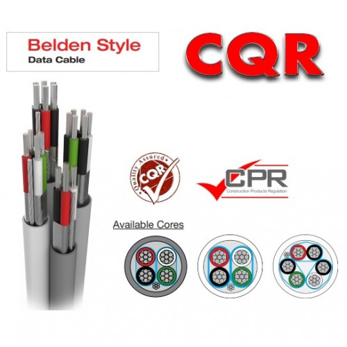 CQR (CABTP2X2/GY/100) Belden Type 8723 Grey 100m