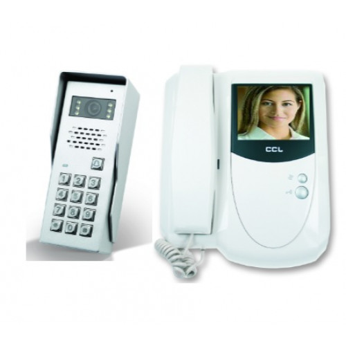 CCL-VCK2-CK, Colour Video Entry Kit with Keypad and Handsfree Monitor