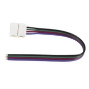 Save Light, CD-SEND-RGB, Grip LED Strip 10mm Single End Connector RGB