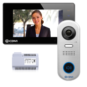 CDV-4791-B, 2EASY 1-Way Video Entry Kit, Standard Monitor and 1-Button Door Station (Black)