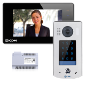 CDV-4796KP-DXB, 2EASY 2-Wire 1-way video entry kit, WiFi black monitor and keypad door station