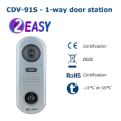 CDV (CDV-91S) 2EASY slimline door station, 1 button