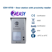 CDV (CDV-971ID) 2EASY door station, 1 button, built-in proximity reader