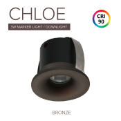 Save Light (CHLOE-BRZ-3/4K) Chloe Bronze Bezel with Fitting 3000K/ 4000K