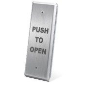 ICS, CM-25-3, Narrow Style DDA Switch Push To Open Logo Only