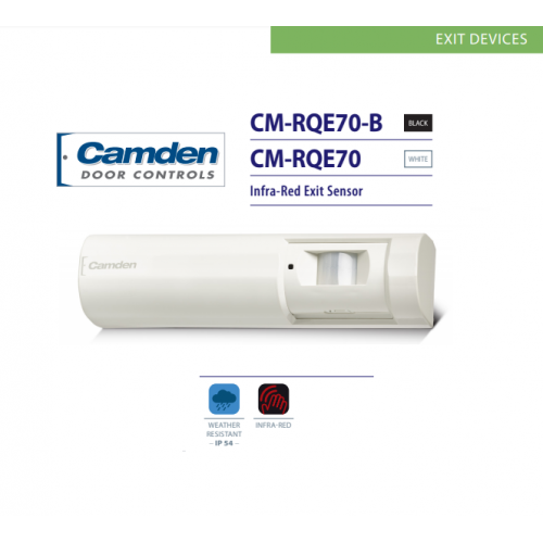 CM-RQE70, White IP45 INFRARED EXIT SENSOR