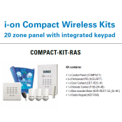 Eaton (COMPACT-KIT-RAS) i-onCompact kit containing 3x PIR, 1x door contact, 1x keyfob, 1x blue sounder base, 1x KEY-RAS