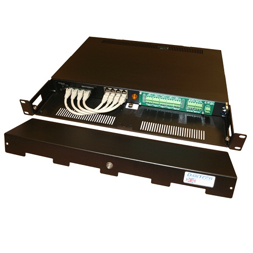 DA1100-RM-4-G, 1U Rack-mount 4x30W GB PoE+ Injector and 5-Port GB