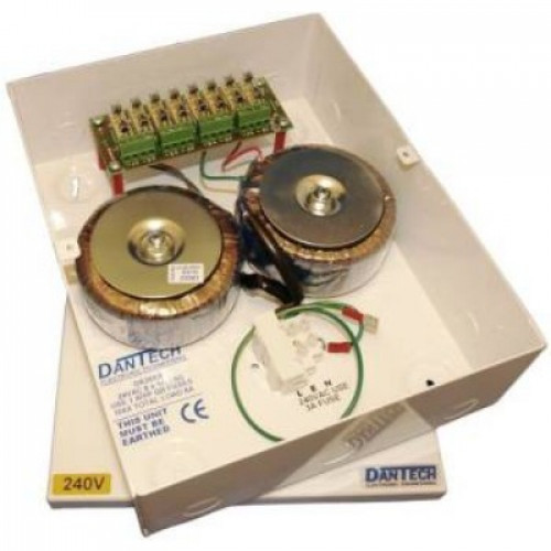 DA389/4/110V, 4 x 24V AC 2A Outputs within a Mild Steel Enclosure, 110V Input