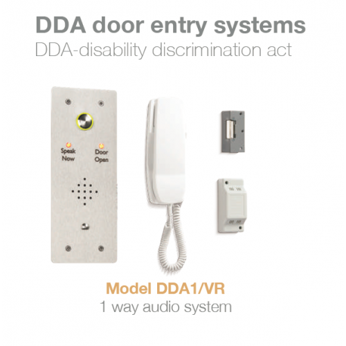 Bell (DDA1/VR) 1 Way Door Entry DDA Kit - Flush Mount