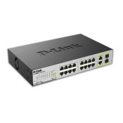 D-Link, DES-1018MP, 18-Port Fast Ethernet PoE Switches, W/ 2 GB Uplink Ports
