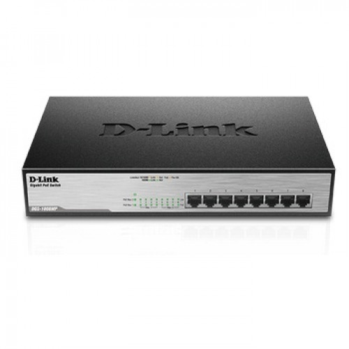 D-Link (DGS-1008MP) 8-Port Desktop Gigabit Max PoE Switch