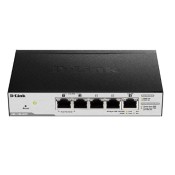 D-Link, DGS-1100-05PD, 5-Port GB PoE Smart Managed Switch W/ 1 PD port