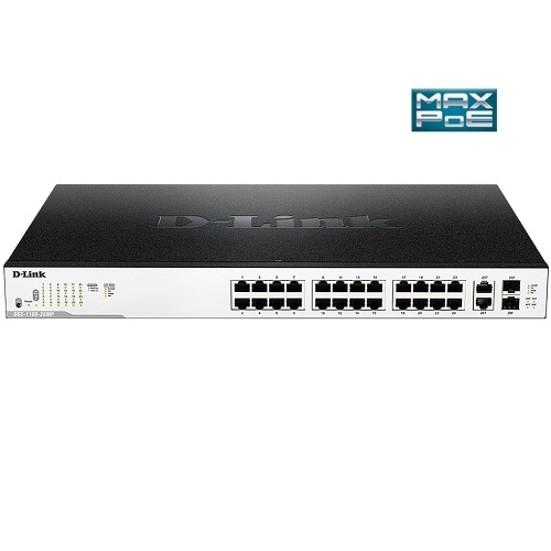 D-Link (DGS-1100-26MP) 26-Port Gigabit Max PoE Smart Managed Switch