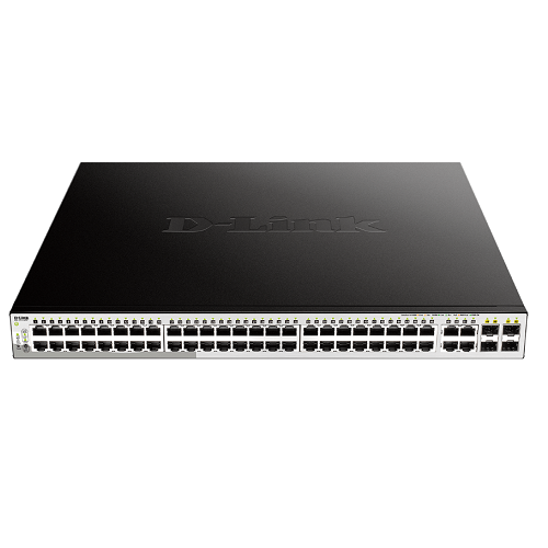 D-Link, DGS-1210-52MP, 52-Port PoE Gigabit Smart Managed SW 370W PoE