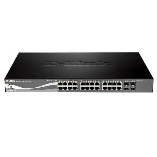 D-Link (DGS-1500-28P) 28-Port Gigabit PoE Smart Managed Switch