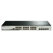 D-Link, DGS-1510-28X, 28-Port Gb Stackable Smart Managed SW - 4 10G SFP+