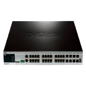 D-Link, DGS-3420-28PC, xStack 28-Port GB L2+ Stackable PoE Switch