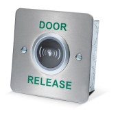 DRB-IR, No Touch EXIT Button - Stainless Steel - Adjustable Timer and Range