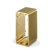 ICS, DRB-SH-N-B, Surface Housing Exit Button - Narrow Brass