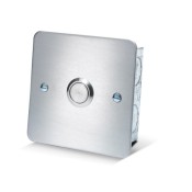ICS, DRB002F-NL, Stainless Steel Flush Exit Button