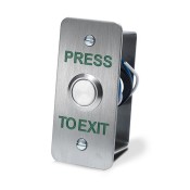ICS, DRB002NF-PTE, S/Steel Narrow Flush Exit Button - Press to Exit
