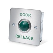 ICS, DRB005F-DR, Alternative Green Dome Flush Exit Button - Door Release