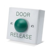ICS, DRB009F-DR, Gloss White Plastic Exit Button - Door Release