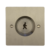 DANTECH (DREX-F-SS-SQ) SQUARE S/S BACKPLATE 33mm FLUSH BUTTON